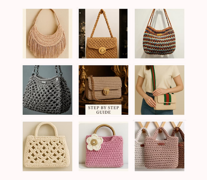 100 luxuriöse Häkelanleitungen für Handtaschen