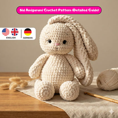 Häkelanleitung Häschen PDF, Amigurumi Häschen Häkelanleitung Spielzeug, Häkelanleitung für Anfänger, Osterhase häkeln, Häkelanleitung