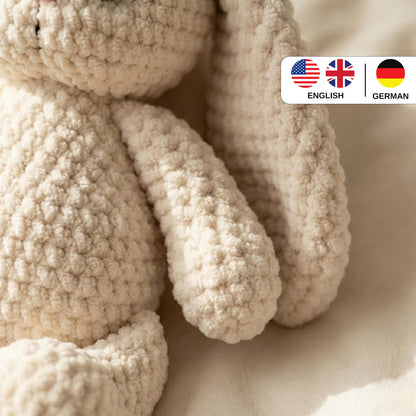 Häkelanleitung Häschen PDF, Amigurumi Häschen Häkelanleitung Spielzeug, Häkelanleitung für Anfänger, Osterhase häkeln, Häkelanleitung