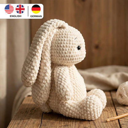 Häkelanleitung Häschen PDF, Amigurumi Häschen Häkelanleitung Spielzeug, Häkelanleitung für Anfänger, Osterhase häkeln, Häkelanleitung