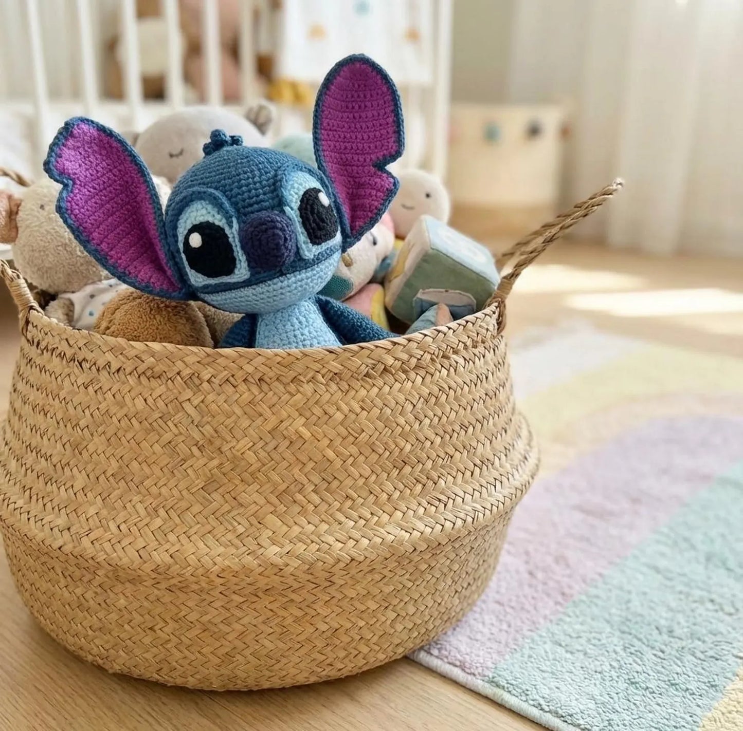 Stitch Amigurumi Häkelanleitung PDF: Blaues Alien Plüsch - Englisch, Deutsch, Französisch