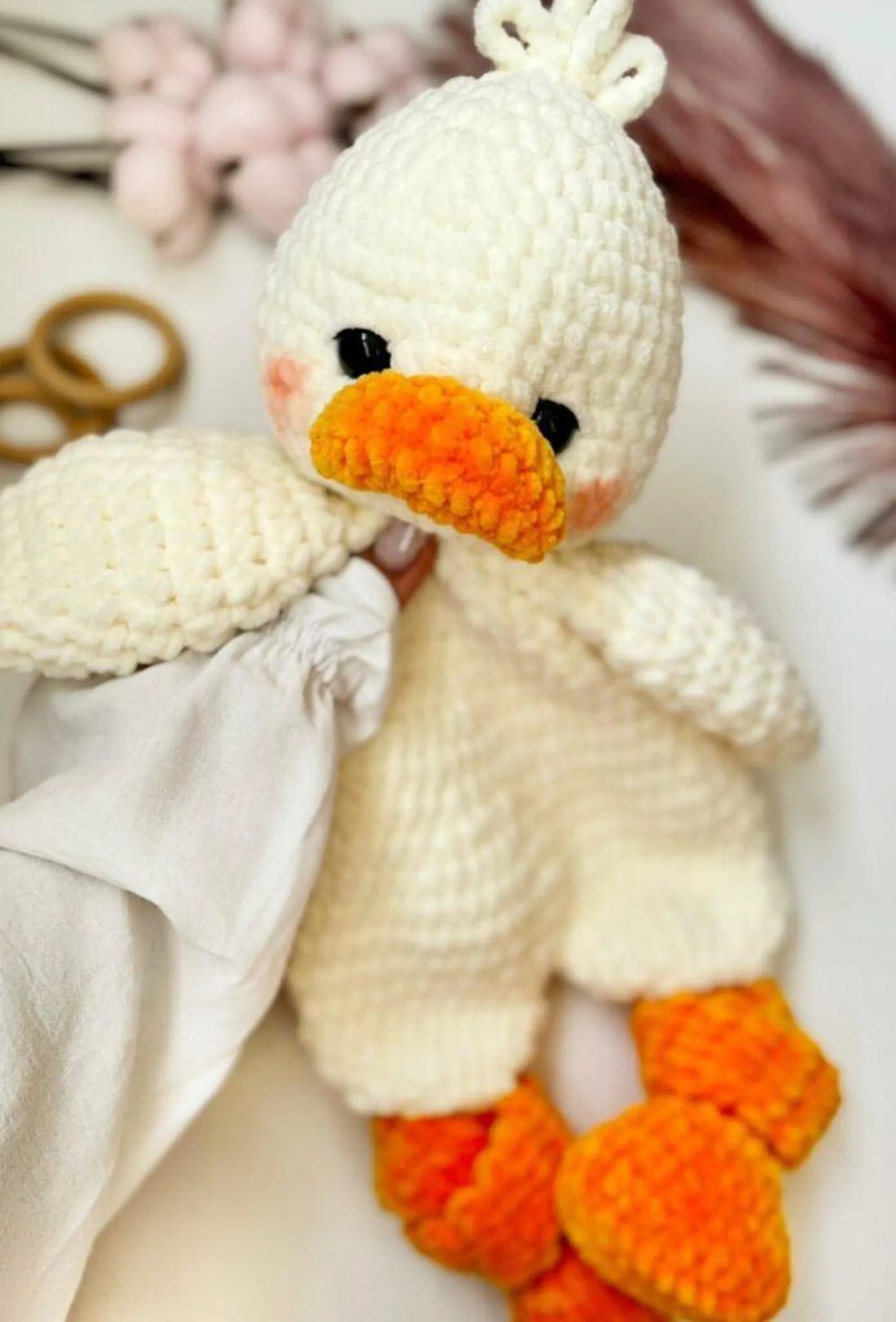 Häkelanleitung für ein Gänsekuscheltier (PDF) | Einfaches Amigurumi-Plüschtier | Niedliches DIY-Tiergeschenk | Mehrsprachige Häkelanleitung