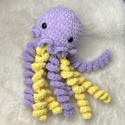 Häkelanleitung für eine Amigurumi-Quallen (PDF-Anleitung) – ohne Nähen