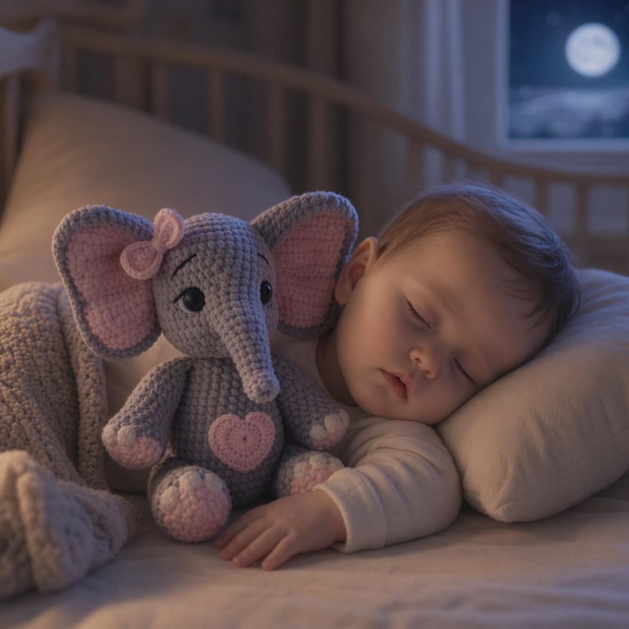 Einfaches häkeln Elefanten Muster, Amigurumi Digital Download PDF, süßes Tierspielzeug, Patron häkeln Elefanten, neues Baby Geschenk