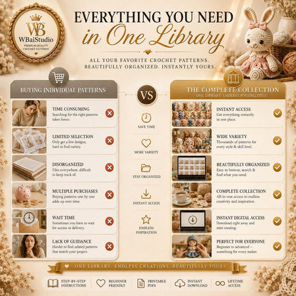 Mega-Häkelmuster-Bundle (PDF) | Amigurumi-Muster-Megasammlung | Anfängerfreundliches Plüschtier-Muster | Niedliches Tier | Sofort-Download