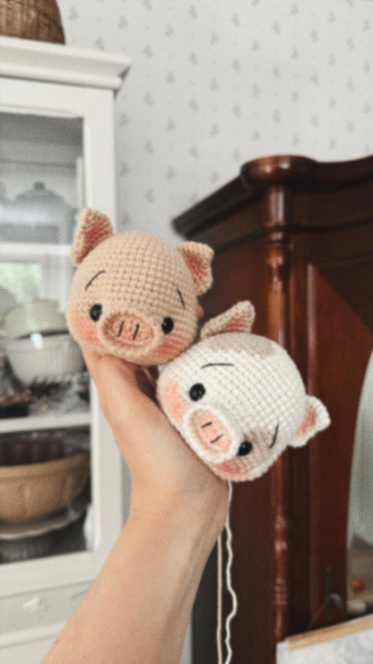 Häkelanleitung, Häkelanleitung, ELLIOT das Erdbeerferkel, ENGLISCHE Häkelanleitung, Amigurumi, Deutsche Anleitung