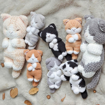 Dozy Kitty Kollektion – 6 Häkelmuster-Set