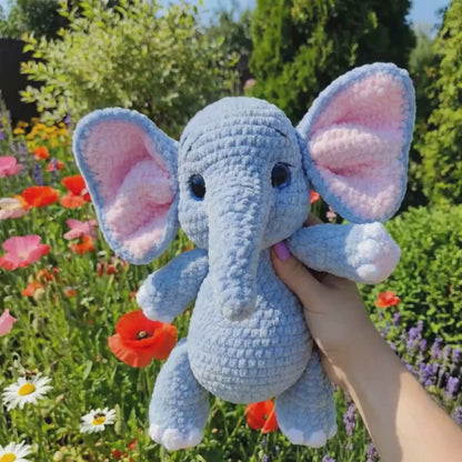 Elefant Häkelanleitung PDF - Anleitung für handgemachte Plüschtiere