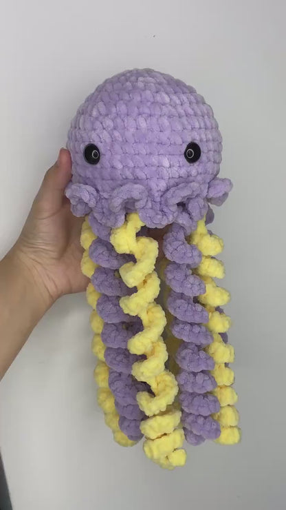 Häkelanleitung für eine Amigurumi-Quallen (PDF-Anleitung) – ohne Nähen